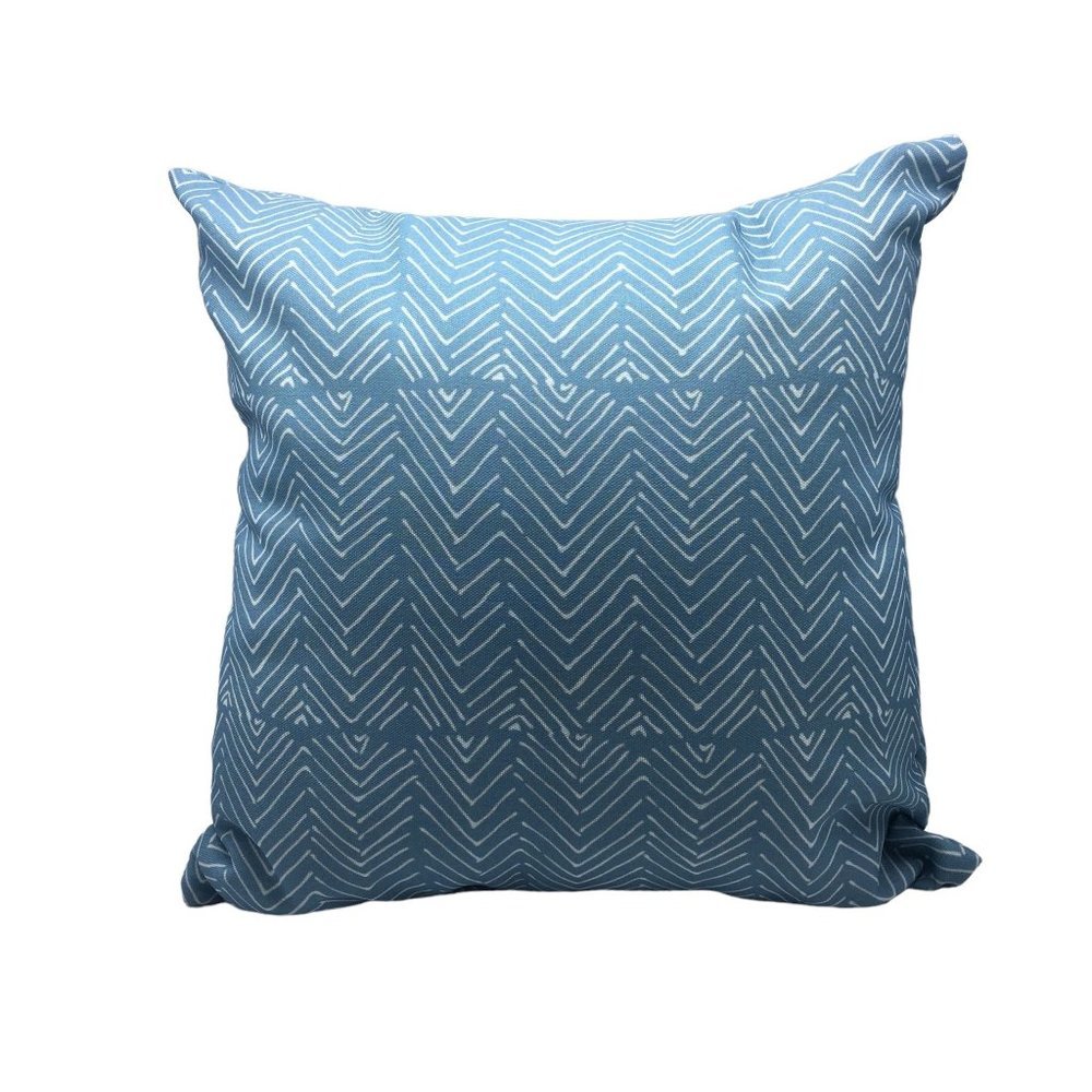 NWOT Wayfair Blue Knife Edge Throw Toss Pillow 16” x 16”